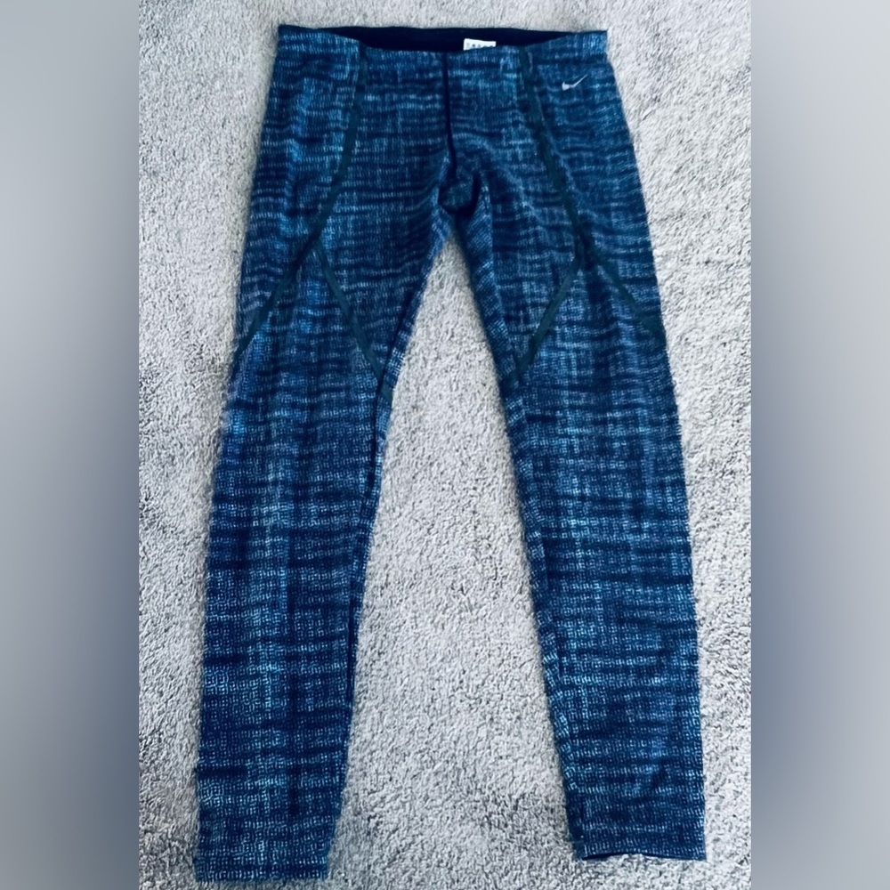 Nike Blue and purple graphic Leggings/XL